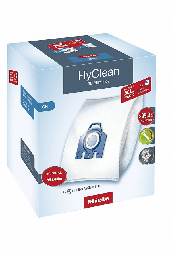 картинка Комплект мешков пылесбор. Allergy XL Pack 2 HyClean GN + фильтр HA50 от магазина Одежда+